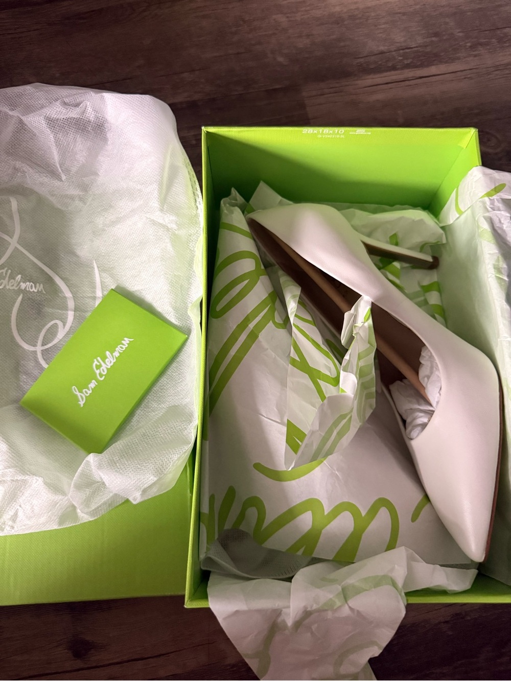 Sam Edelman Classic Bright White Pointed-Toe High Heel Pump Size 7.5 NWT - Picture 12 of 12